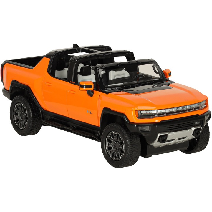Masina cu telecomanda Rastar RC car 1:16 Hummer EV, portocaliu