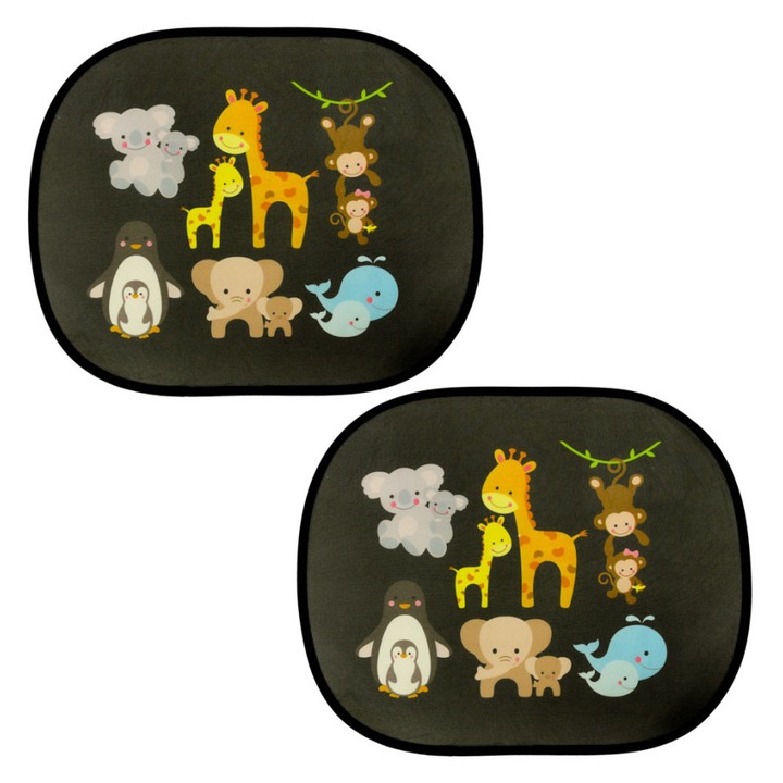 Parasolar Auto Geam Lateral model animale, Protectie Soare