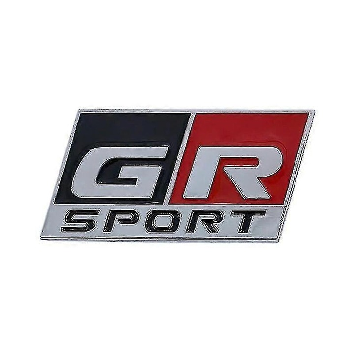Emblema metalica Toyota GR Sport, 3.7x7.7cm, set accesorii auto
