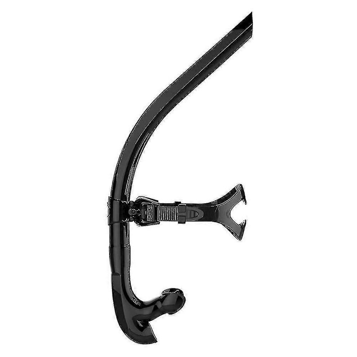 Tub de snorkeling ajustabil cu tub de respiratie din silicon, negru, pentru incepatori, activitati de scufundare in piscina si mare