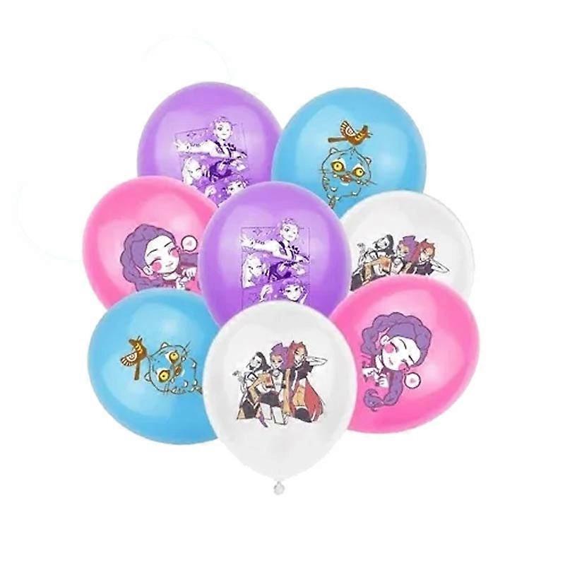 Комплект аксесоари за парти Demon Hunters, 12 балона, хартиени декорации, за деца 6-12 години