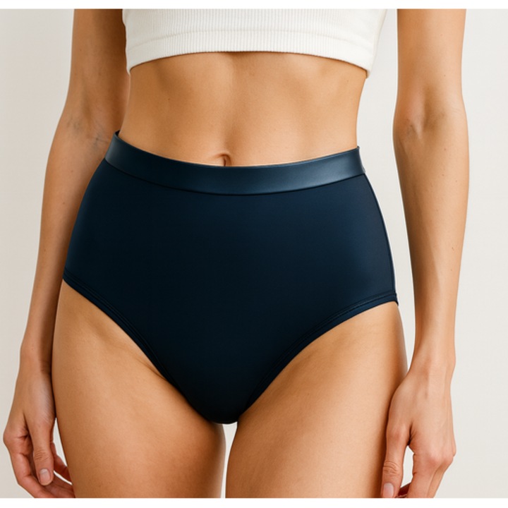 Fekete, S méretű, újrahasználható MENSTRUÁCIÓS bugyi