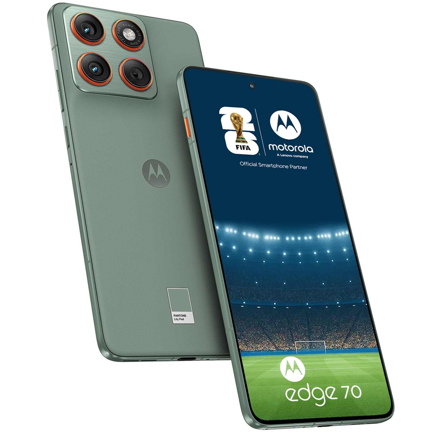 Telefon mobil Motorola edge 70, 12GB RAM, 512 GB, PANTONE Lily Pad