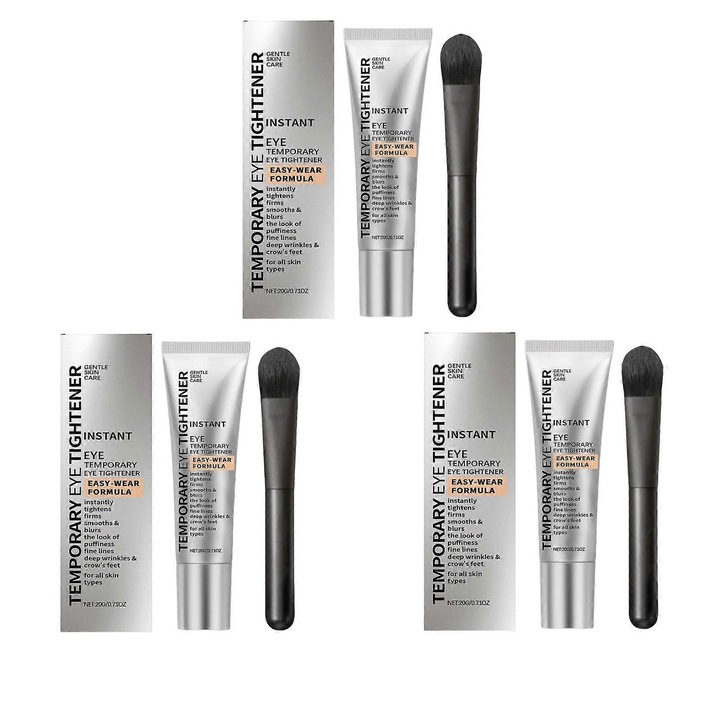 Szemkontúr krém, csökkenti a szem alatti táskákat, sötét karikákat és ráncokat, 3 darab