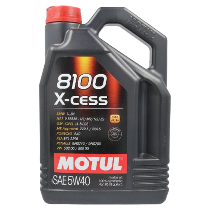 Ulei Motul 8100 X-CESS 5W40 4 litri – Protectie si performanta superioara pentru motoare moderne