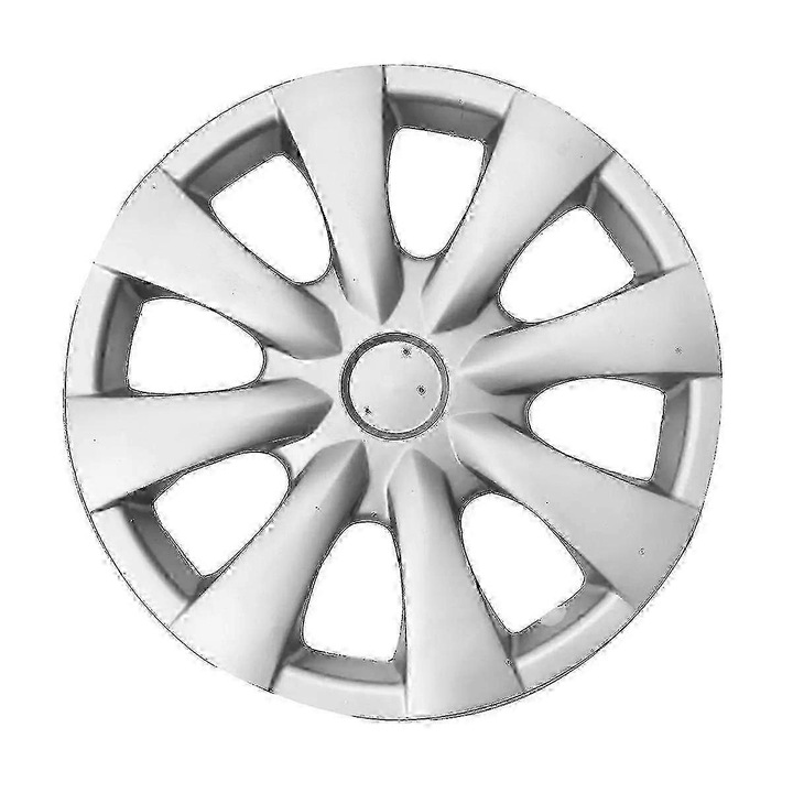 Keréktárcsa dísztárcsa Corolla 2009-2013, 8-küllős, ezüst, fém, 1 db-os szett