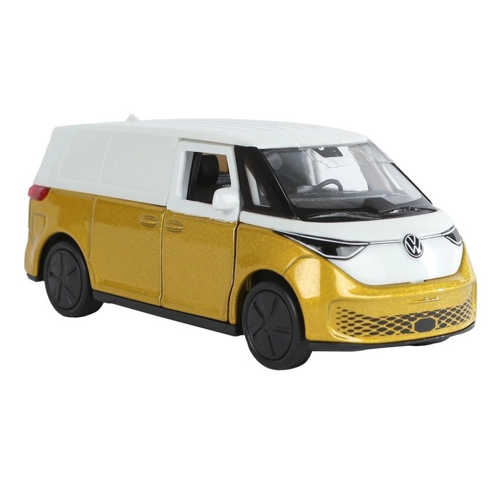 Welly Volkswagen ID Buzz Cargo fém modell, sárga, 11 cm