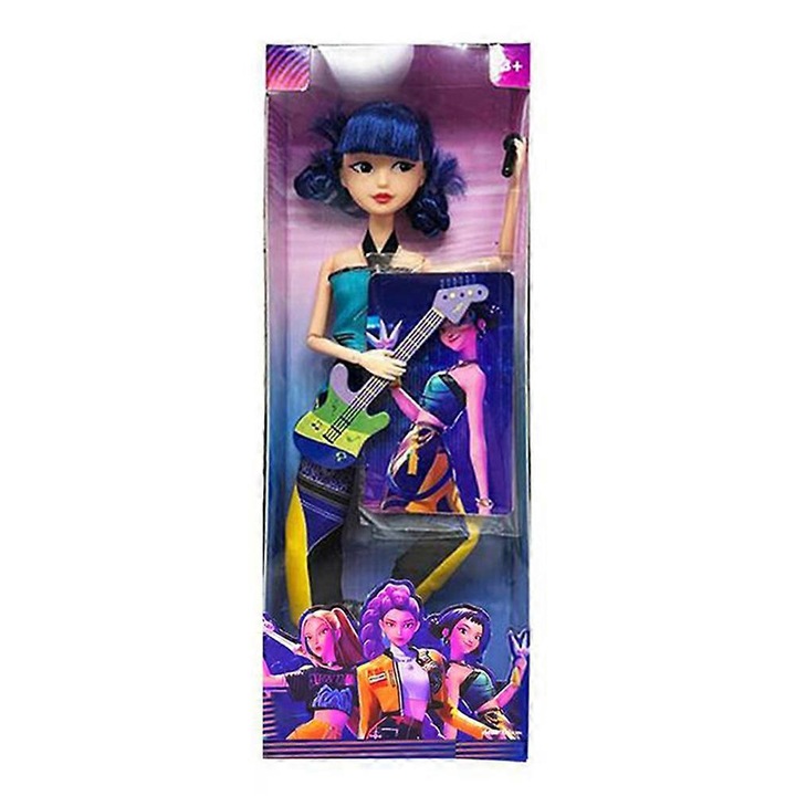 Set figurine K-POP Demon Hunters, 3 piese, PVC, multicolor, pentru copii