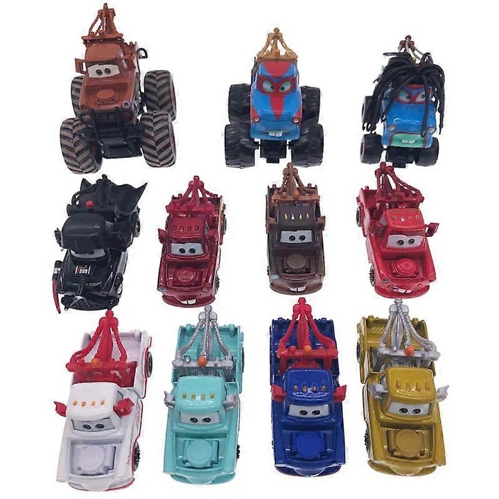 Masinuta diecast Pixar Cars Mater - Cherry Blossoms Edition, 1:55, metal, pentru copii 4+