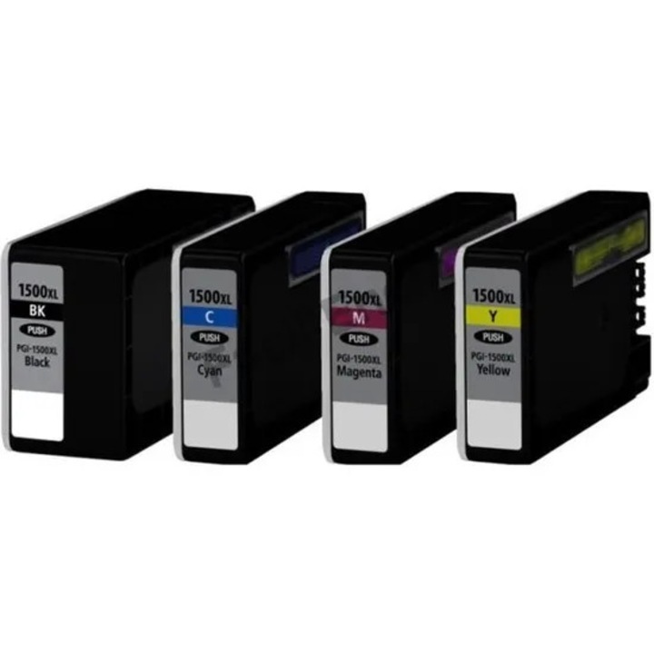 4 db CANON PGI 1500 XL típusú tintapatron csomag, Canon MAXIFY MB2050 és MB2350, TELI TINTÁVAL