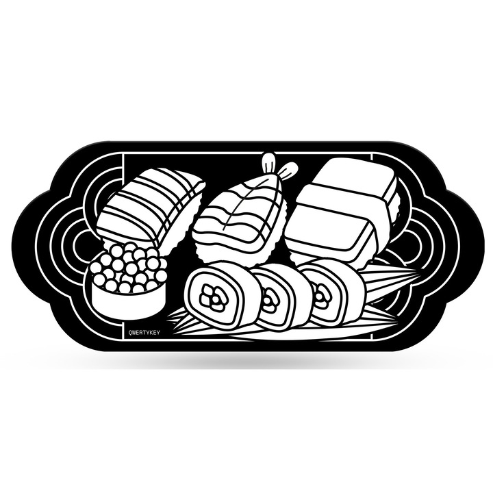 Deskmat Mousepad QwertyKey MOMO 4mm margini cusute