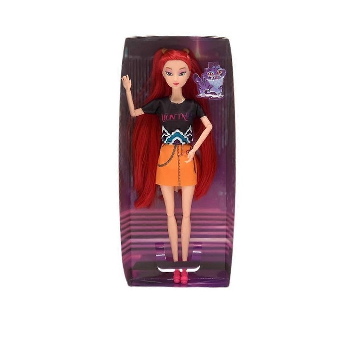 K-POP Démonvadász Lánycsapat figura készlet, 28 cm, 3 karakter, többféle szín