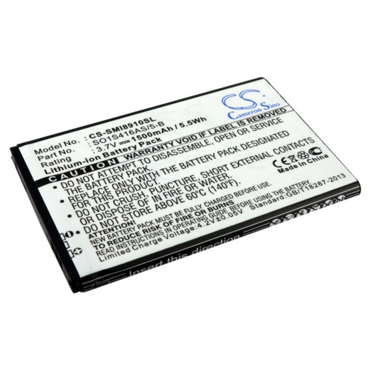 Baterie pentru telefon mobil Cameron Sino CS-SMI8910SL, 1500mAh, Negru, 64.60x43.90x5.20mm