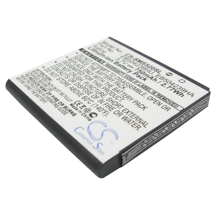 Cameron Sino Li-ion 750mAh mobil akkumulátor, fekete, 41.44x38.53x4.96mm