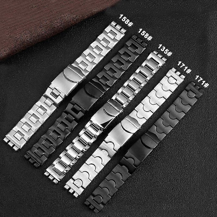 Curea din otel pentru ceas, 19 x 17 mm, Lungime 185 mm, Otel