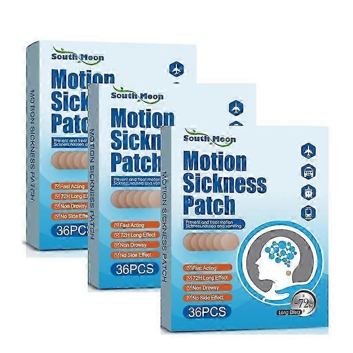 Plasturi pentru rau de miscare, 36 bucati, extracte din plante, fara efecte secundare