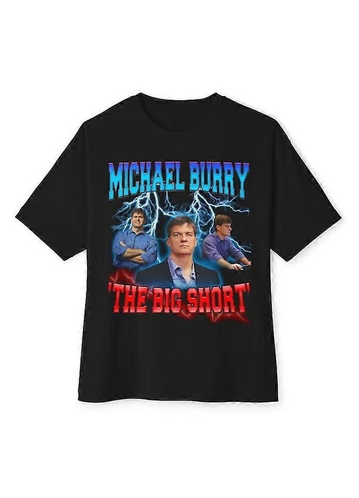 Férfi póló 'The Big Short', nyomott mintás, sokoldalú, puha anyag