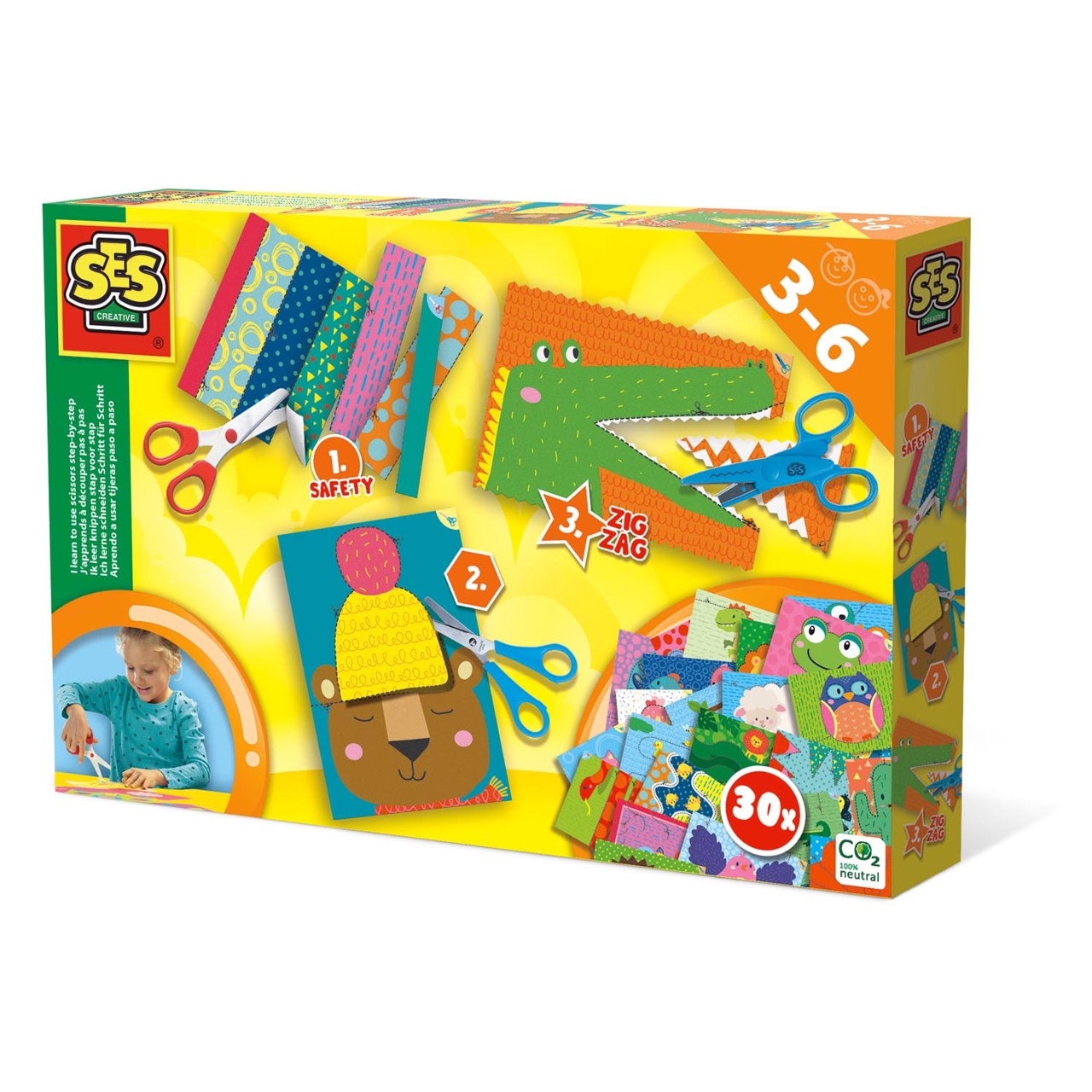 Set creatie SES Creative - Invat sa folosesc foarfeca pas cu pas