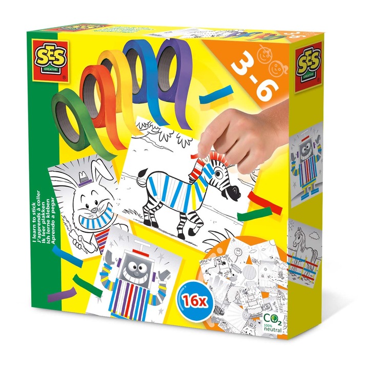 Set creatie SES Creative - Invat sa lipesc