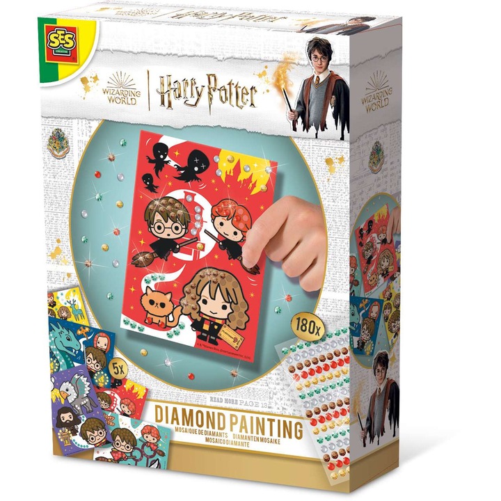 Set creatie SES Creative - Decoreaza cu diamante, Harry Potter