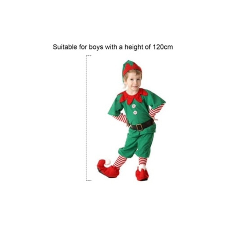 Costum Elf pentru Fete, 120 cm, Set Costum de Craciun
