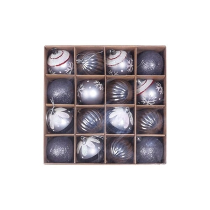 Globuri de Craciun, set, stil 2, multicolor