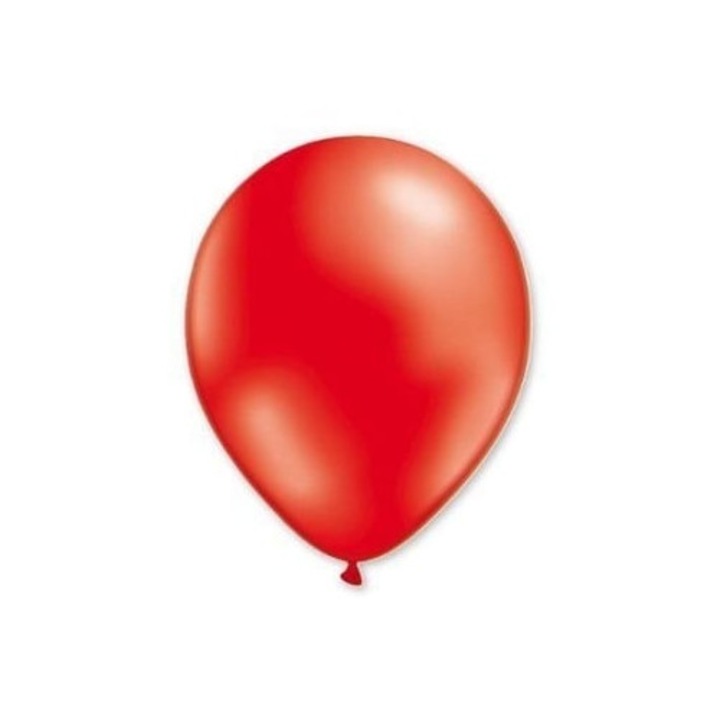 20 db gyöngyházfényű latex lufi szett, 30 cm, piros