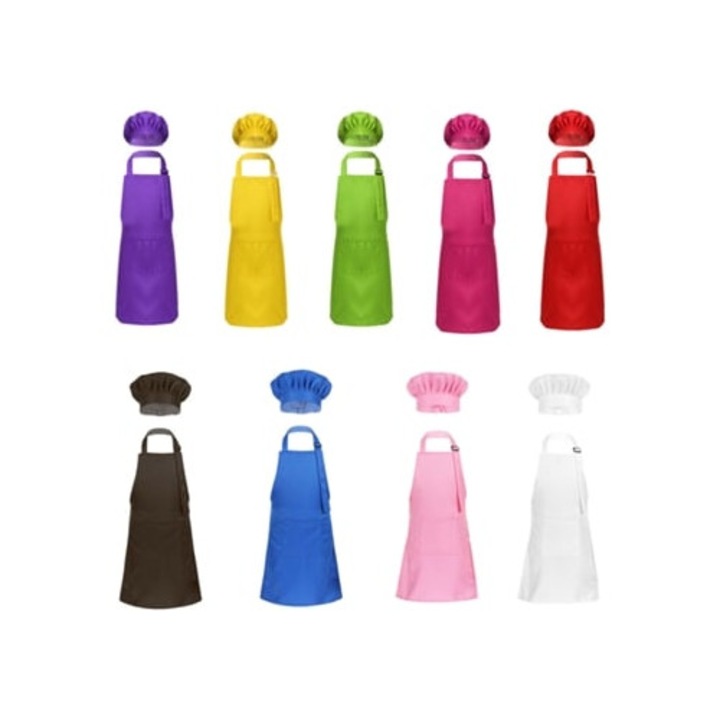 Set sorturi bucatarie si gratar, sort ajustabil si boneta, negru, marimea L