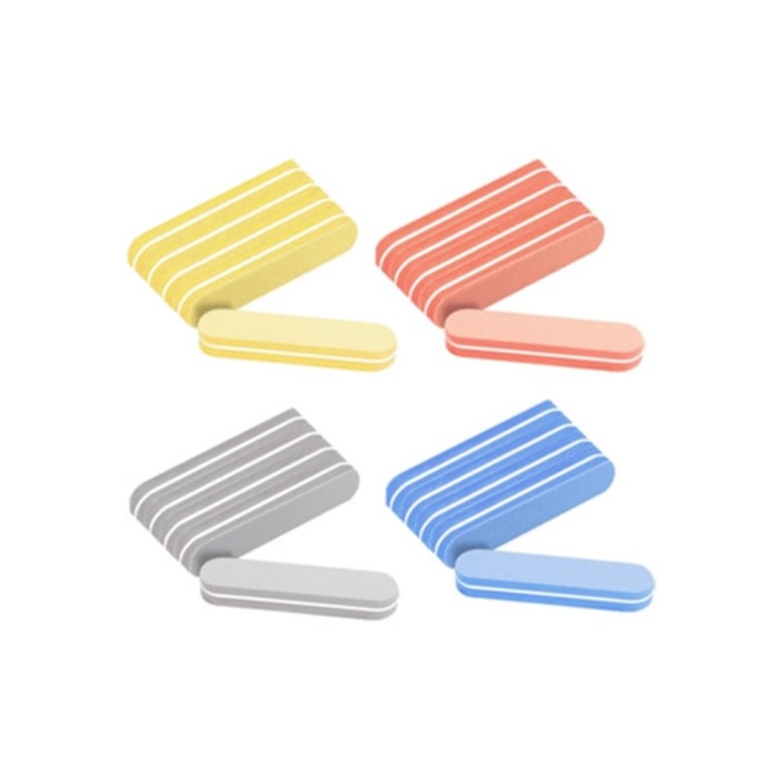 Pile cosmetice reutilizabile, stil 2, set de pile pentru unghii, multicolor