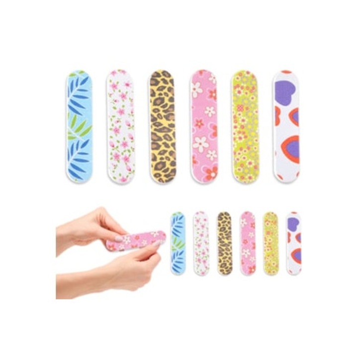 Set pile cosmetice colorate pentru fete, stil 4, 12 unitati