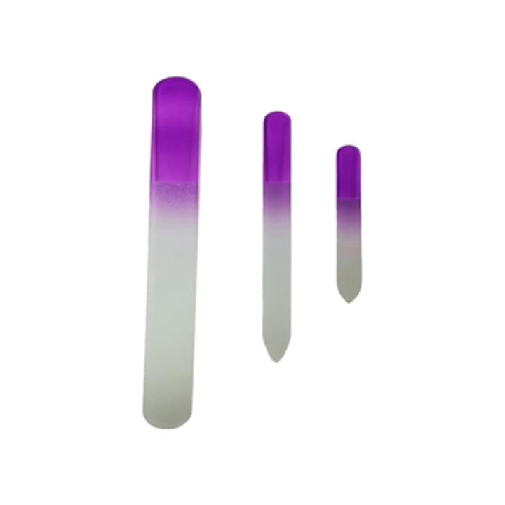 Pila de unghii din sticla bicroma pentru ingrijirea picioarelor