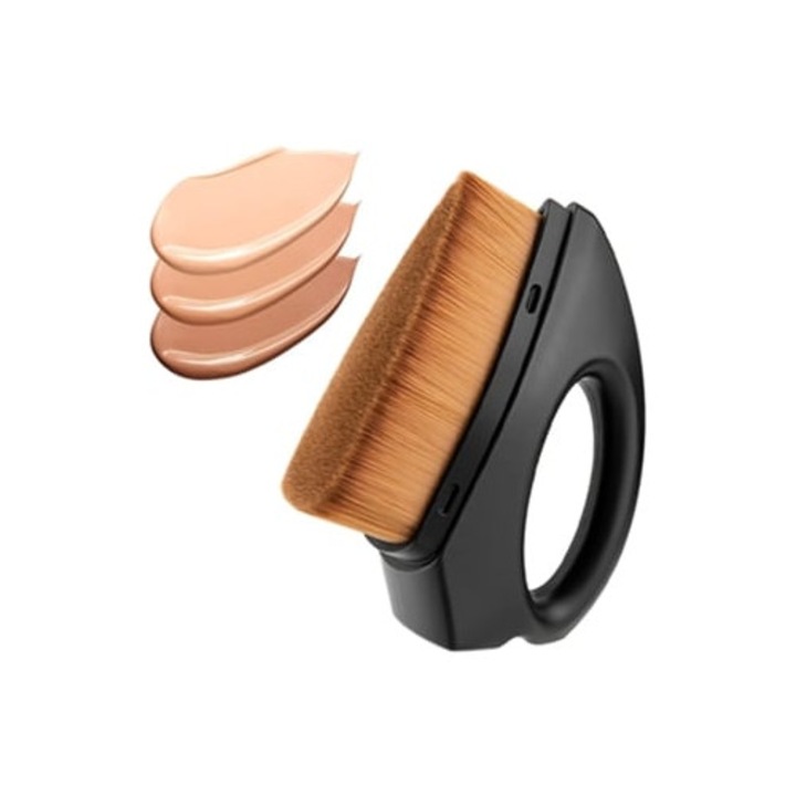 Pensie mare Kabuki pentru fond de ten, set cu carcasa portabila, R UISAVE