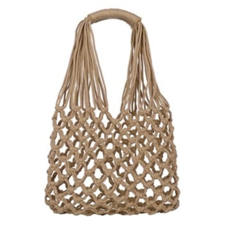 Kézzel fonott női táska, 1 darabos szett, többszínű