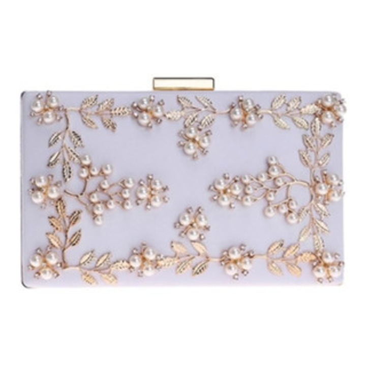 Női clutch táska, PU és Dacron, többszínű