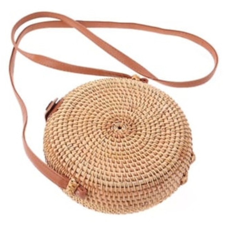 Kerek női táska vime-ből, 1 darab, ALLINLESS