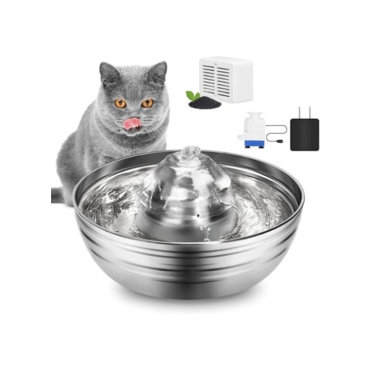 Pulover din sfoara rasucita, set 2 piese, pentru caini de talie mica si medie, M