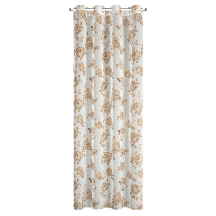 Függöny MELA gyűrűs 140 x 250 fehér Eurofirany