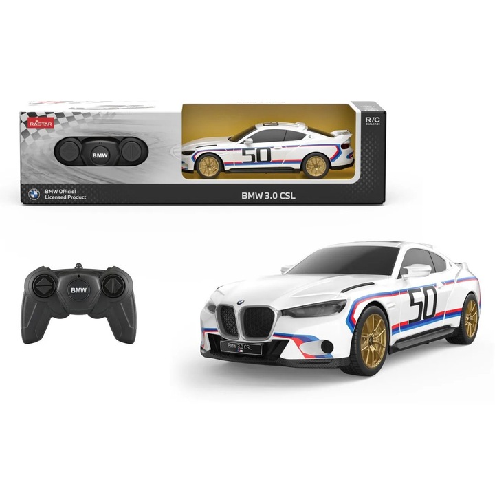 Masina cu telecomanda, Rastar, BMW 3.0 CSL, scara 1:24
