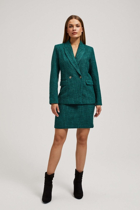 MOODO cu nasturi decorativi, Verde inchis