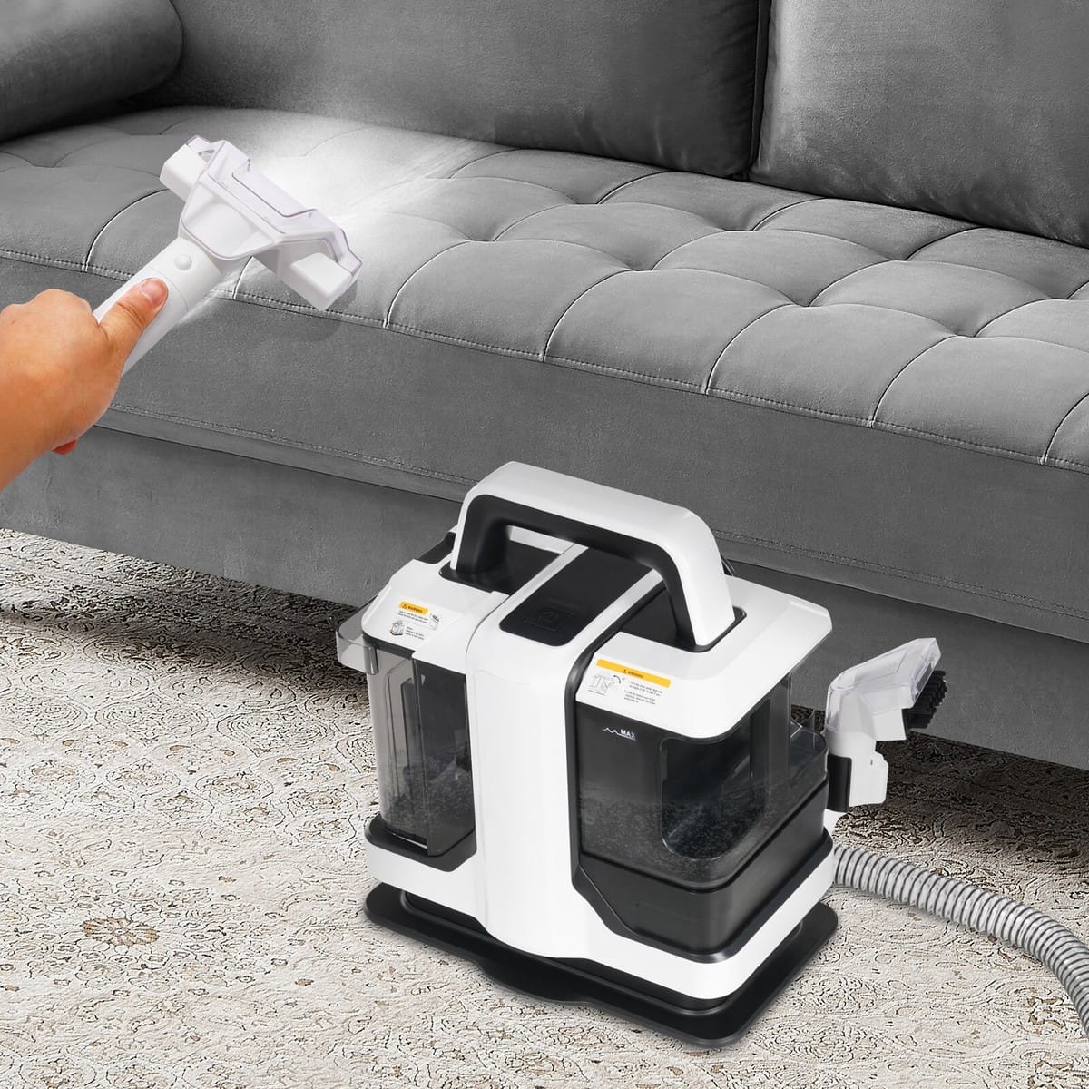Aspirator cu spalare Hoffmans HM-9088, 800 W, putere aspirație 16 kPa, argintiu-negru, 1820 ml