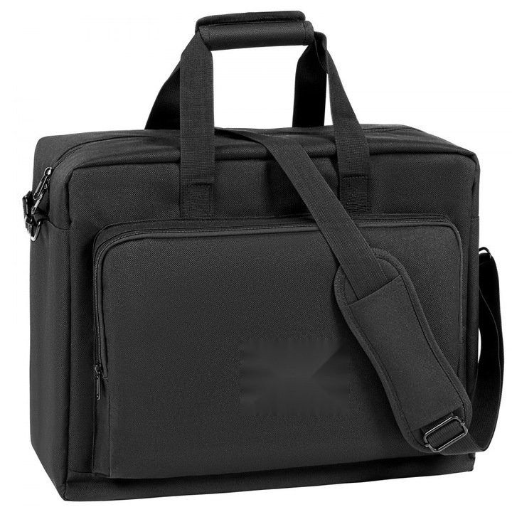 DJ Mixer táska, Oxford 1200D Anyag, felszerelés szállító kocsi, tároló zseb, levehető vállpánt 1.5m, 1cm bélés, Méretek 49 x 22 x 39 cm