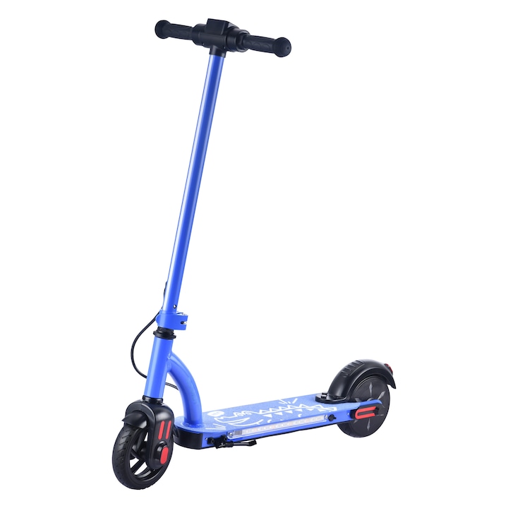 Bogist E6Pro összecsukható elektromos roller, 24V 100W, 15 km hatótáv, 16 km/h sebesség, 6 hüvelykes kerekek, IPX4, felnőtteknek és tinédzsereknek, kék