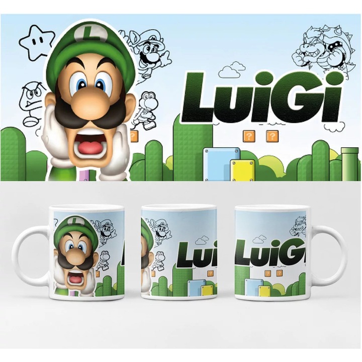 D&B Cană BG10113 Luigi 300 ml Alb 1 Bucată