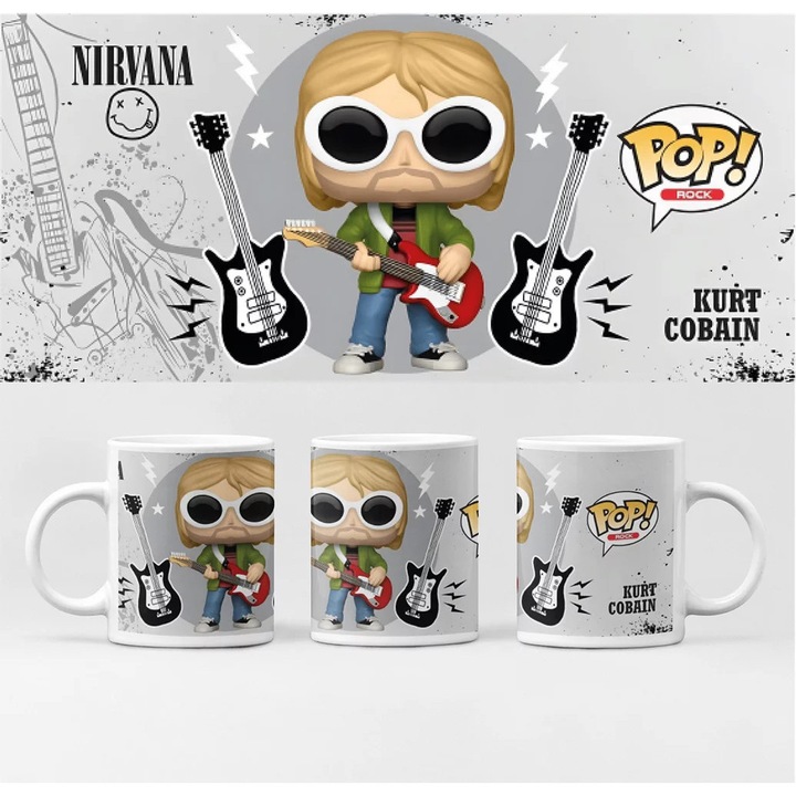 Cană D&B BG10139 Cobain 300 ml Alb 1 Bucată