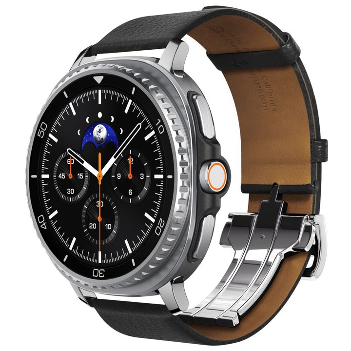 Curea Spigen Enzo pentru Samsung Galaxy Watch8 40mm/44mm - Neagră