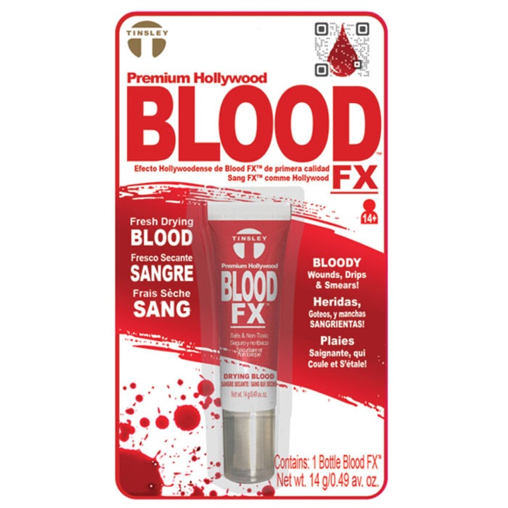 Accesoriu de machiaj Blood FX-Uscare singe rosu