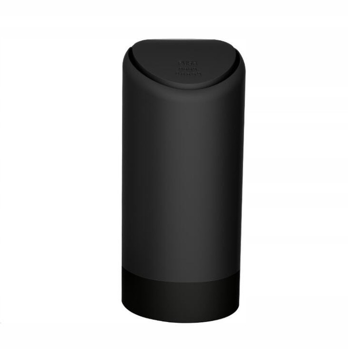 Cos de gunoi auto KZ, silicon, negru, 15x7cm