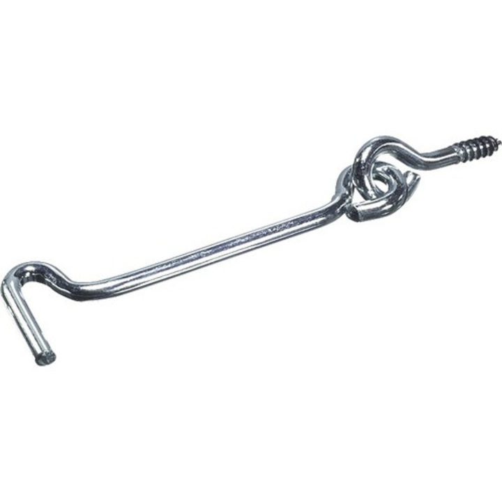 Carlig fereastra/poarta cu ochi de blocare 5.6x100, otel zincat