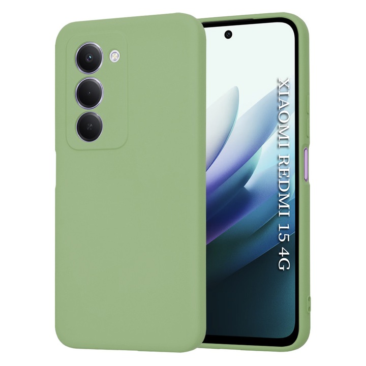 Husa telefon SoftFlex Xiaomi Redmi 15 4G / Redmi 15 5G Mint Green Verde Deschis