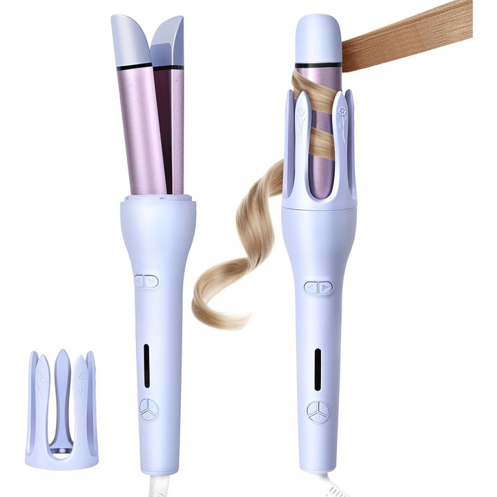 2in1 automata hajgöndörítő vas, lila, 32mm, minden hajtípusra